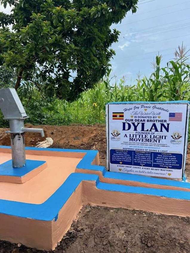 A clean-water well in Imuli Village donated by Little Light Movement